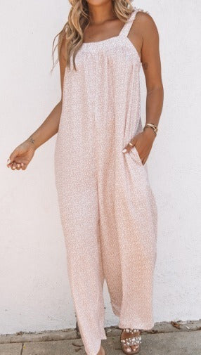 Wide Leg Print Jumpsuit