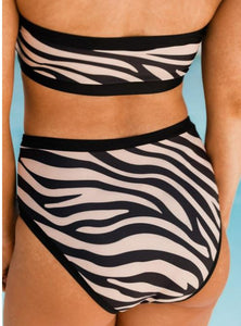 Zebra Halter Bathing Suit