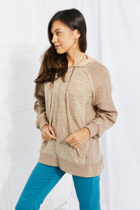 Petal Dew Rather Be Home Heathered Zip-Up Hoodie