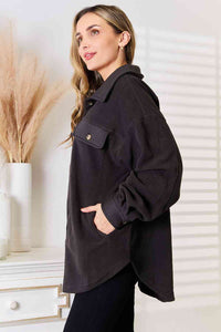 Cozy Girl Button Down Shacket - REG & PLUS SIZE