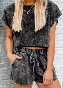Acid Wash Two Piece Set Presale