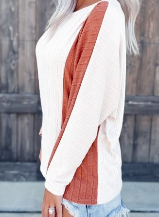 Apricot Colorblock Top Presale