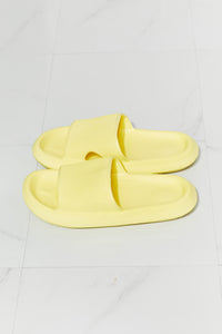 Open Toe Slide in Yellow