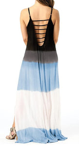 Blue & Black Ombre Maxi Dress Presale