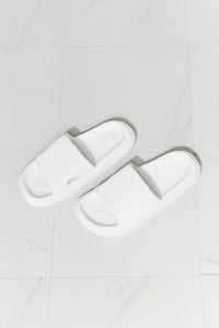 Open Toe Slide in White