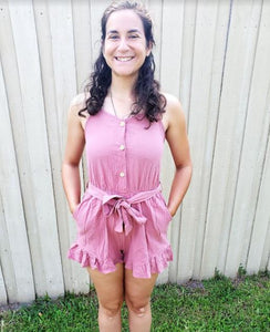 Mauve Sling Romper